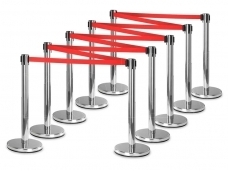 Barrier with 2m red tape
