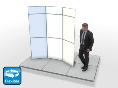 Flexible stand FlexiFrame 210x230-3P-3 Flexible stand FlexiFrame 210x230-3P-3