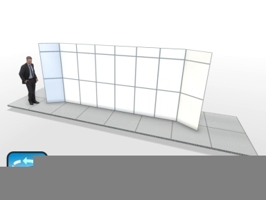 Flexible stand FlexiFrame 560x230-3P-8 Flexible stand FlexiFrame 560x230-3P-8