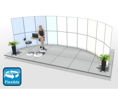 Flexible stand FlexiFrame 700x200-2P-10 Flexible stand FlexiFrame 700x200-2P-10