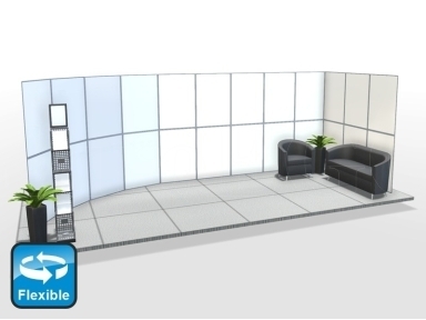 Flexible stand FlexiFrame 840x200-2P-12 Flexible stand FlexiFrame 840x200-2P-12