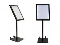 LED menu stand 4xA4 Black