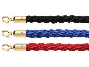 Braided rope, gold ends (PL)