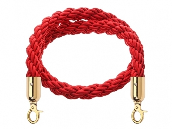 Braided rope, gold ends (PL) 4