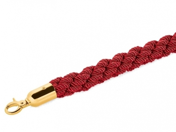 Braided rope, gold ends (DE) 6