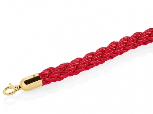 Braided rope, gold ends (DE) 5