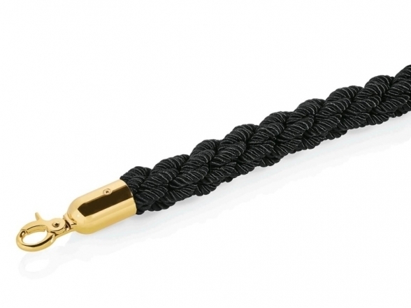 Braided rope, gold ends (DE) 2