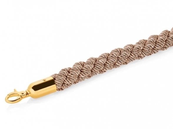 Braided rope, gold ends (DE) 9