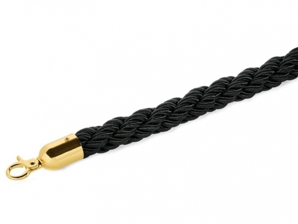 Braided rope, gold ends (DE) 1