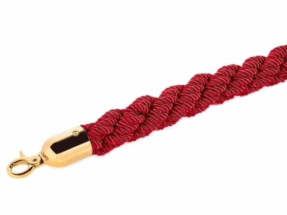 Braided rope, gold ends (DE) 8