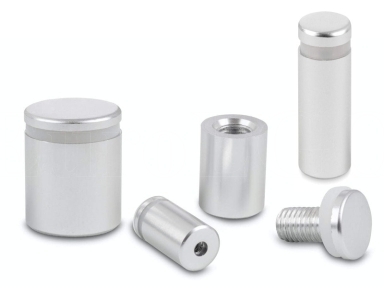 STANDOFF SILVER ALU MATT 25x25 STANDOFF SILVER ALU MATT 25x25
