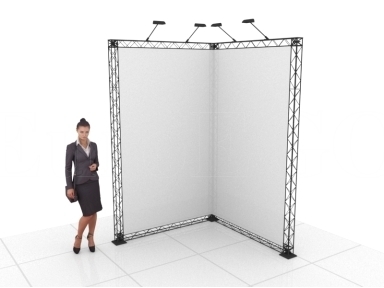 Stendas X-10 (L-forma 150x150x250), NUOMA Stendas X-10 (L-forma 150x150x250), NUOMA