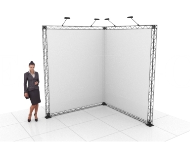 Stendas X-10 (L-forma 200x200x250), NUOMA Stendas X-10 (L-forma 200x200x250), NUOMA