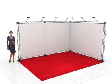 Stendas X-10 (L-forma 400x300x200), NUOMA Stendas X-10 (L-forma 400x300x200), NUOMA