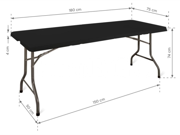 Stalas renginiams E180 (Juodas) 3