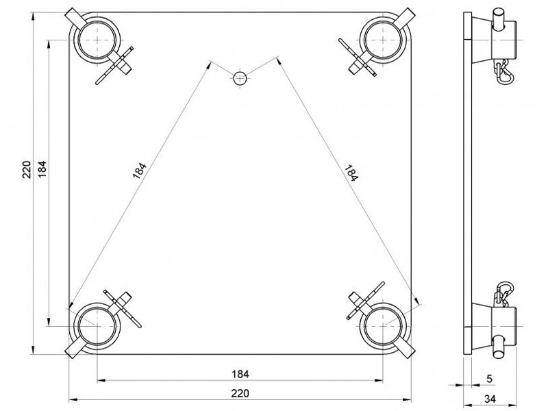 T-22 TRUSS (3x) Base SQ 1 T-22 TRUSS (3x) Base SQ 1